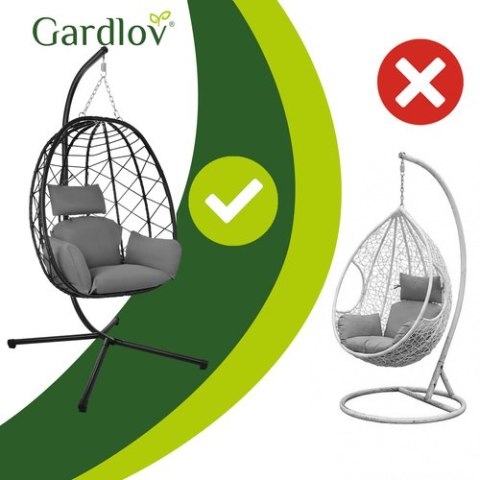 Huśtawka - fotel wiszący 185cm Gardlov