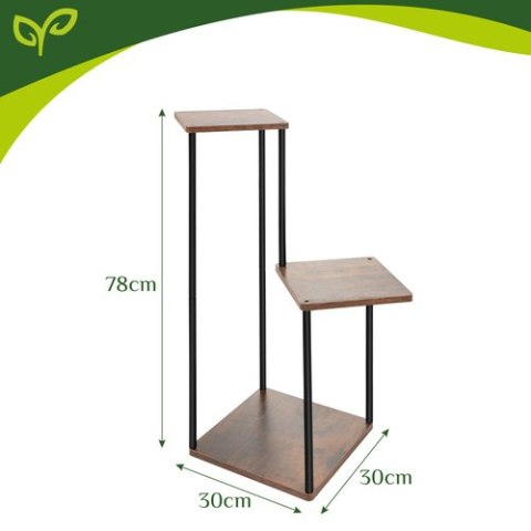 Kwietnik stojący 78cm - 3 półki Gardlov