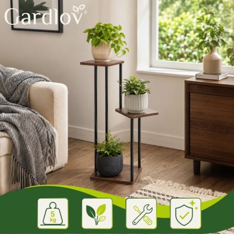 Kwietnik stojący 78cm - 3 półki Gardlov