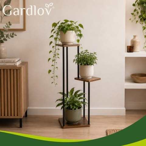 Kwietnik stojący 78cm - 3 półki Gardlov