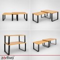 Półka kuchenna bambusowa - 2 szt. Zortiva