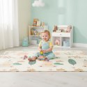 Mata piankowa dla dzieci 200x180 cm edukacyjna dwustronna składana + torba IPLAY