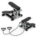 Stepper z ekspanderami do ćwiczeń fitness z licznikiem MOVEPRO