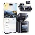 Kamera samochodowa wideorejestrator z akumulatorem 4K 1080p WiFi GPS - czarny