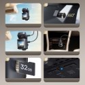 Kamera samochodowa wideorejestrator z akumulatorem 4K 1080p WiFi GPS - czarny