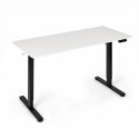 Biurko elektryczne 120x60 cm podnoszone regulacja wysokości 72-118 cm biały blat ModernHome