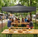 PAWILON HANDLOWY Ogrodowy Eventowy 3x3m Automatyczny 4 ścianki - SZARY