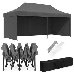 PAWILON HANDLOWY Ogrodowy Eventowy 3x6m Automatyczny - SZARY