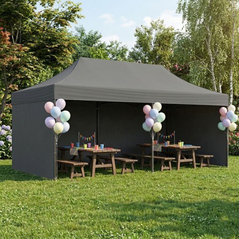 PAWILON HANDLOWY Ogrodowy Eventowy 3x6m Automatyczny - SZARY