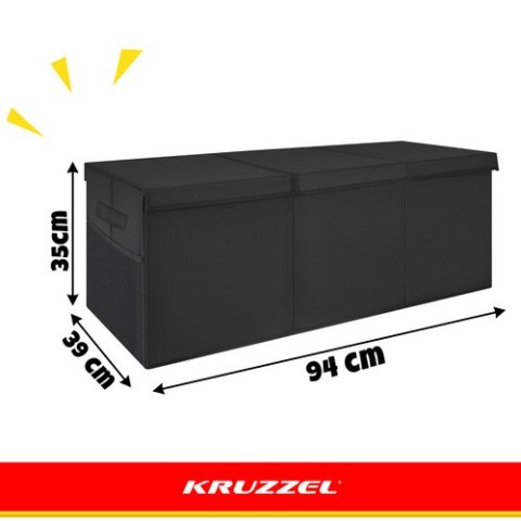 Skrzynia na zabawki - czarna Kruzzel