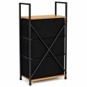 Szafka z 3 szufladami materiałowymi regał cm organizer tekstylny loft ModernHome