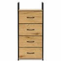 Szafka z 4 szufladami materiałowymi regał cm organizer tekstylny loft ModernHome