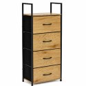 Szafka z 4 szufladami materiałowymi regał cm organizer tekstylny loft ModernHome
