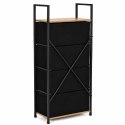 Szafka z 4 szufladami materiałowymi regał cm organizer tekstylny loft ModernHome