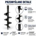 Świder do ziemi / sadzenia / ślimakowy do urządzenia wiertniczego 100x400 mm