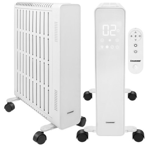 Grzejnik elektryczny olejowy- biały Kaminer Arvell