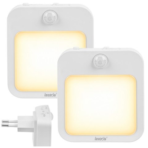 Lampka nocna LED z czujnikiem ruchu - 2szt. Izoxis