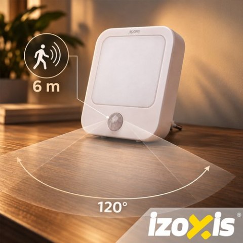 Lampka nocna LED z czujnikiem ruchu - 2szt. Izoxis