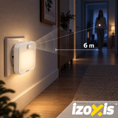 Lampka nocna LED z czujnikiem ruchu - 2szt. Izoxis