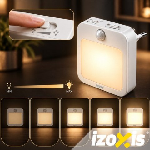 Lampka nocna LED z czujnikiem ruchu - 2szt. Izoxis