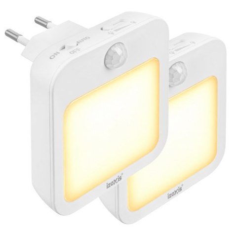 Lampka nocna LED z czujnikiem ruchu - 2szt. Izoxis