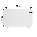 Grzejnik na podczerwień z wyświetlaczem panel grzewczy 45x70 cm promiennik IR 450W WIFI