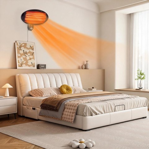 Parasol ogrzewacz elektryczny promiennik tarasowy stojący wiszący 2000W