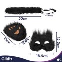 Strój kota/lisa 4el. czarny Glimz