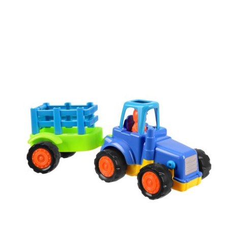 Traktor/ koparka/ wywrotka z napędem- zestaw 4szt.