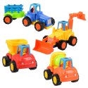 Traktor/ koparka/ wywrotka z napędem- zestaw 4szt.