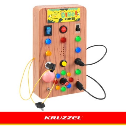 Tablica manipulacyjna z włącznikami LED Kruzzel
