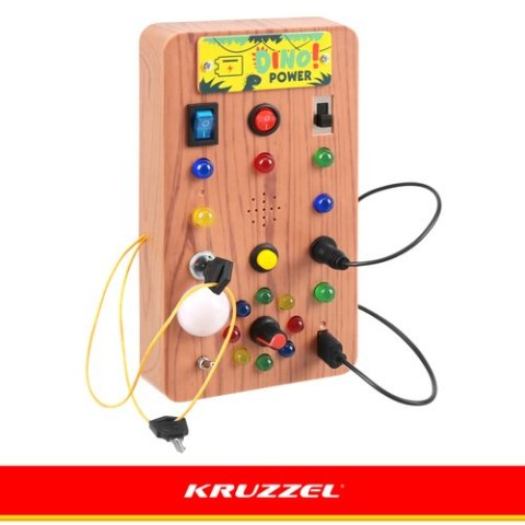 Tablica manipulacyjna z włącznikami LED Kruzzel