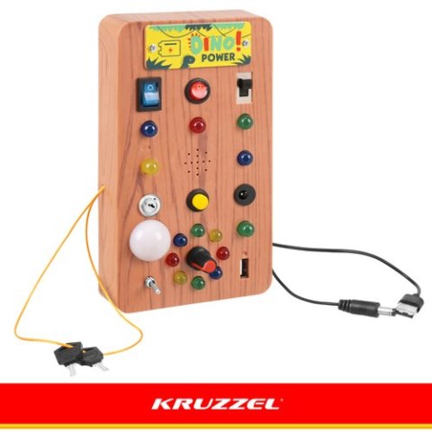 Tablica manipulacyjna z włącznikami LED Kruzzel