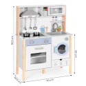 Kuchnia dla dzieci dźwięki LED piekarnik pralka akcesoria kuchenne ECOTOYS