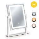 Lustro do makijażu LED 25x30 cm kosmetyczne podświetlane 3 barwy ModernHome